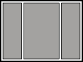 3-osaline aken
